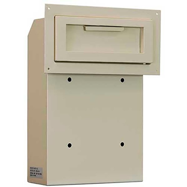 Protex Safe Protex Through-The-Door Depository Drop Box, 4-1/4W x 10D x 15H, Beige WSS-159